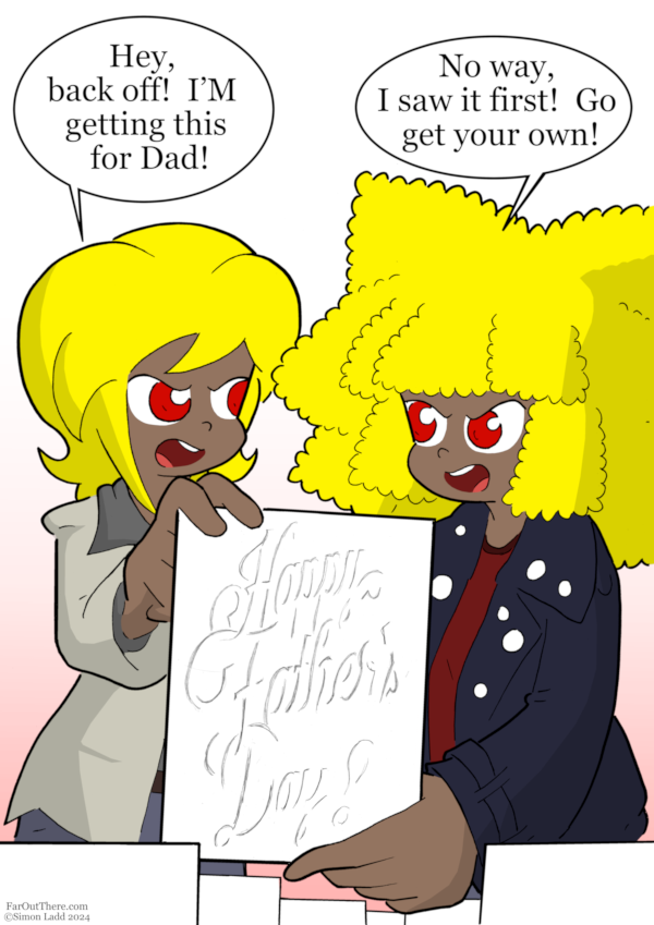 ...and yes, that is actually the card I drew for my Dad