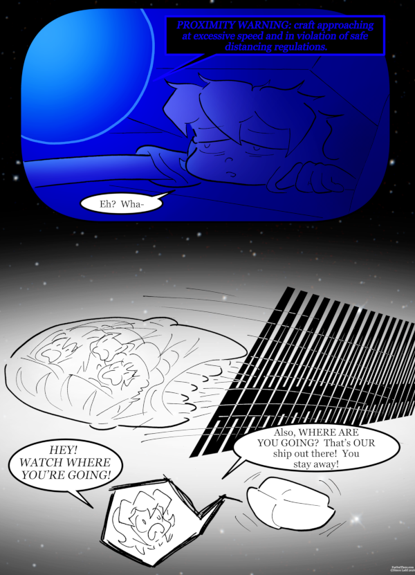 I'm assuming the glow orb automatically projected a visual of the food ship as it passed, otherwise I don't know how Avi would know what to react to. I already had to rewrite his dialog to keep it from sounding like he knew who was on board the thing.